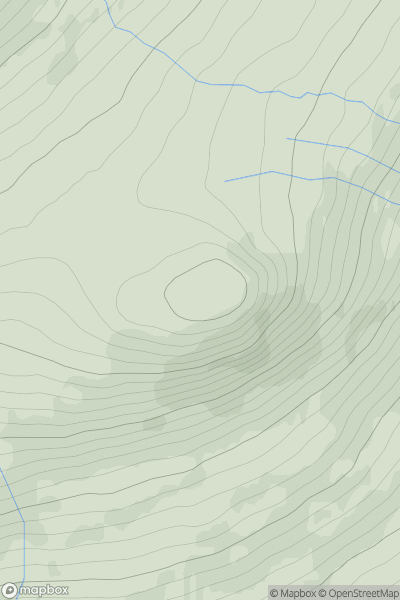 Thumbnail image for Meall Odhar [Glen Lyon to Glen Dochart & Loch Tay] showing contour plot for surrounding peak